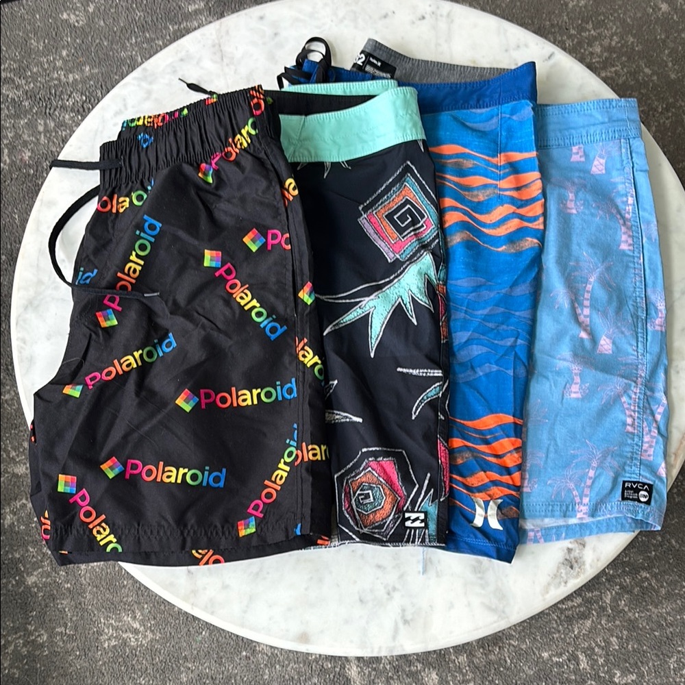Men’s Patterned Swim Trunks Set